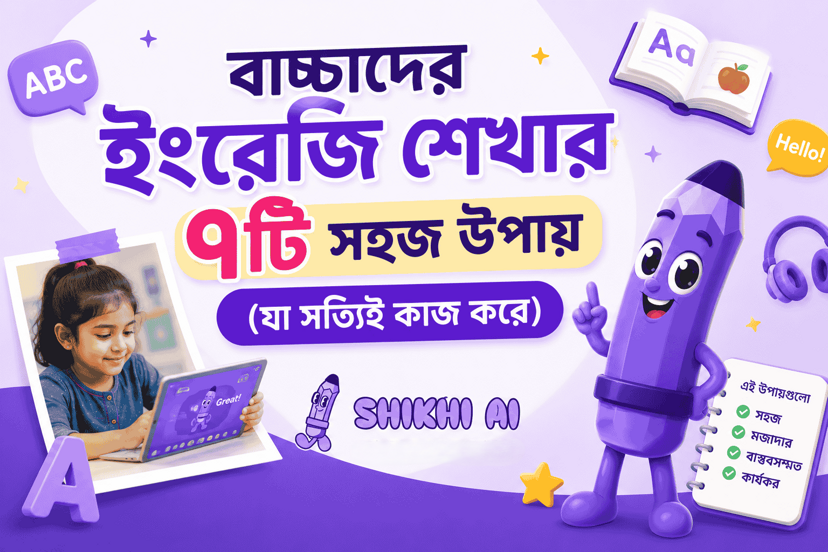 বাচ্চাদের ইংরেজি শেখার ৭টি সহজ উপায়